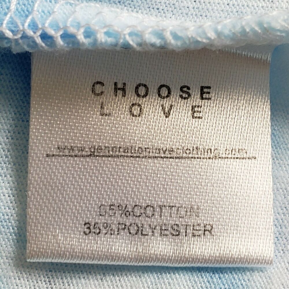 GENERATION LOVE Kelly Puff tee short sleeve tie dye tshirt top blue white XS NEW - Picture 8 of 10
